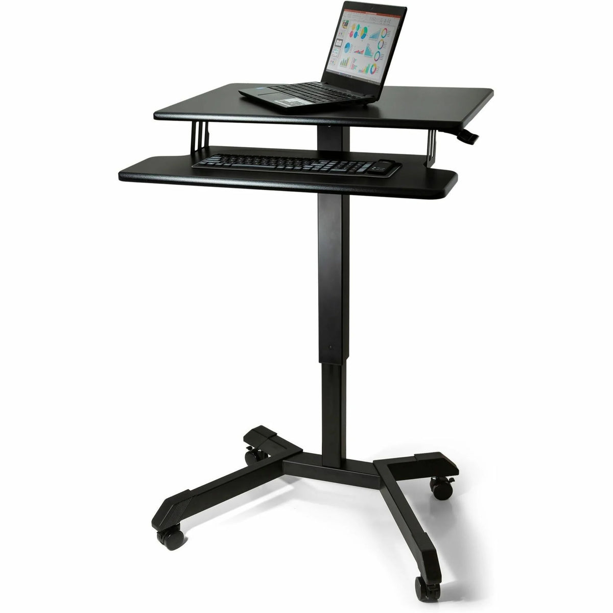 Adjustable Standing Desk with Keyboard Tray H427