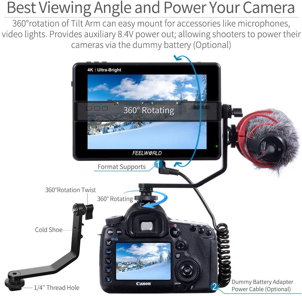 7 Inch 2200nit SDI Touch Screen Camera Field Monitor I2803