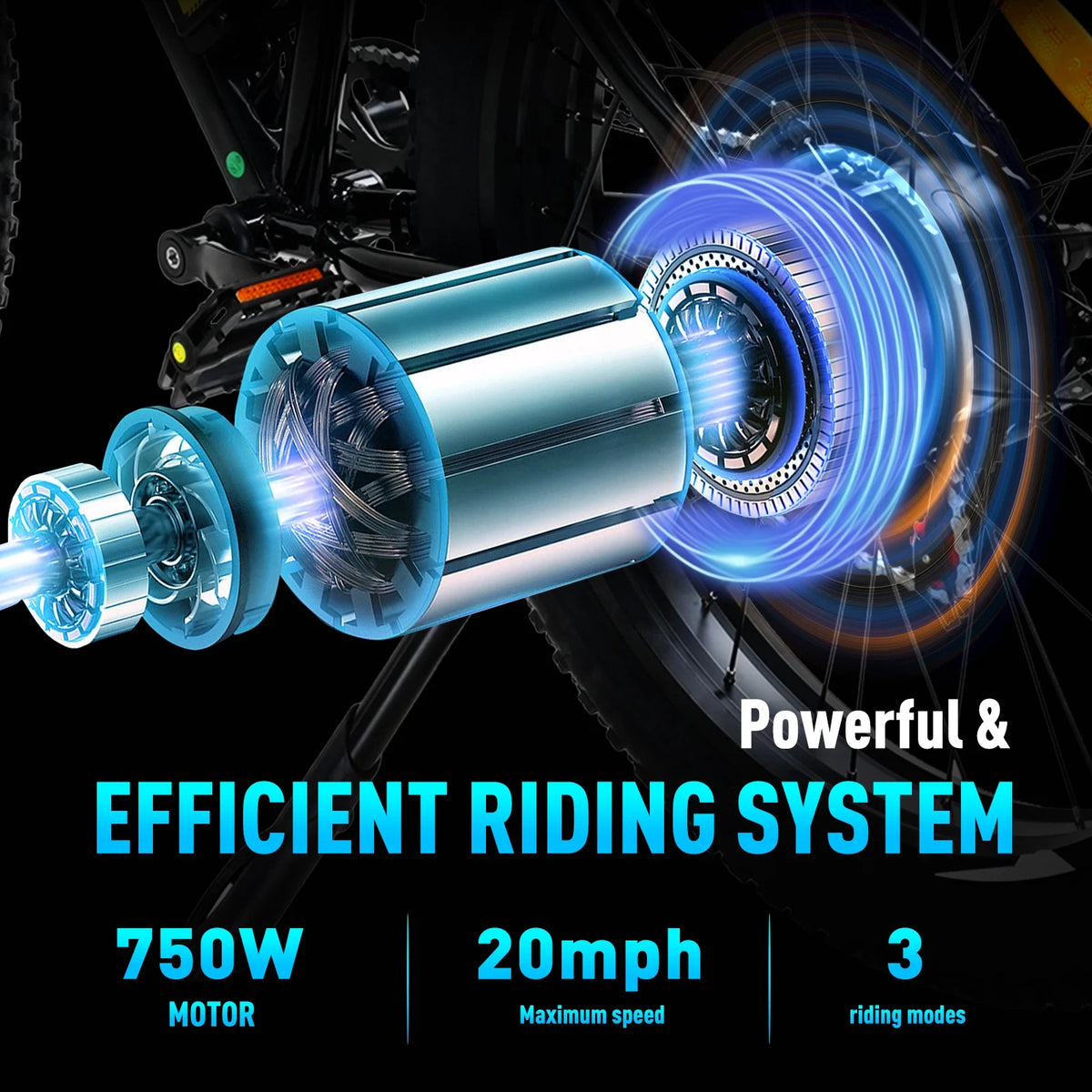 Fat Tire 750W 15AH 48V Electric Bike T386