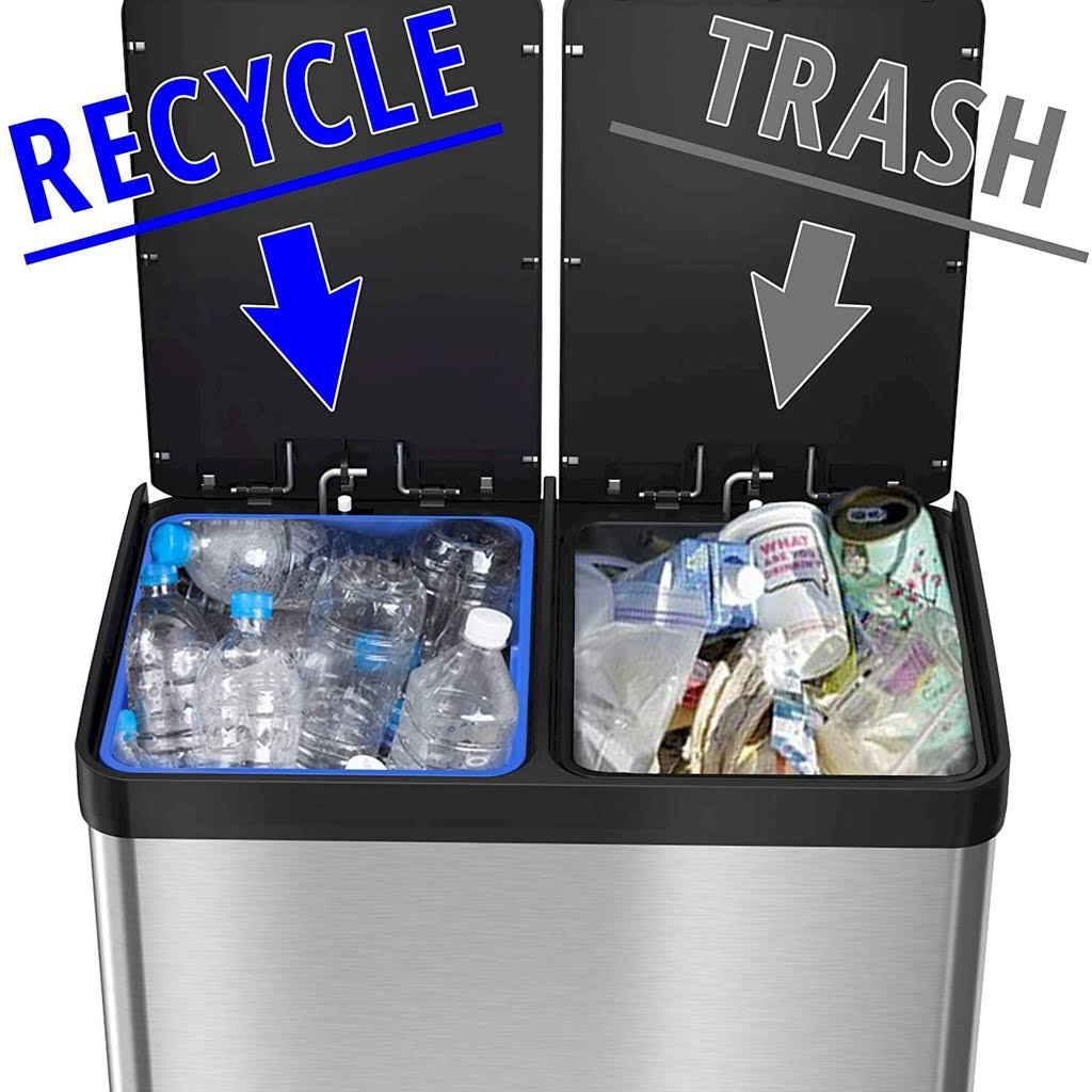 16 Gallon Stainless Steel Step Trash Can X21639