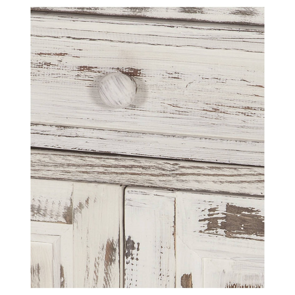 White Antique Accent Cabinet R753495