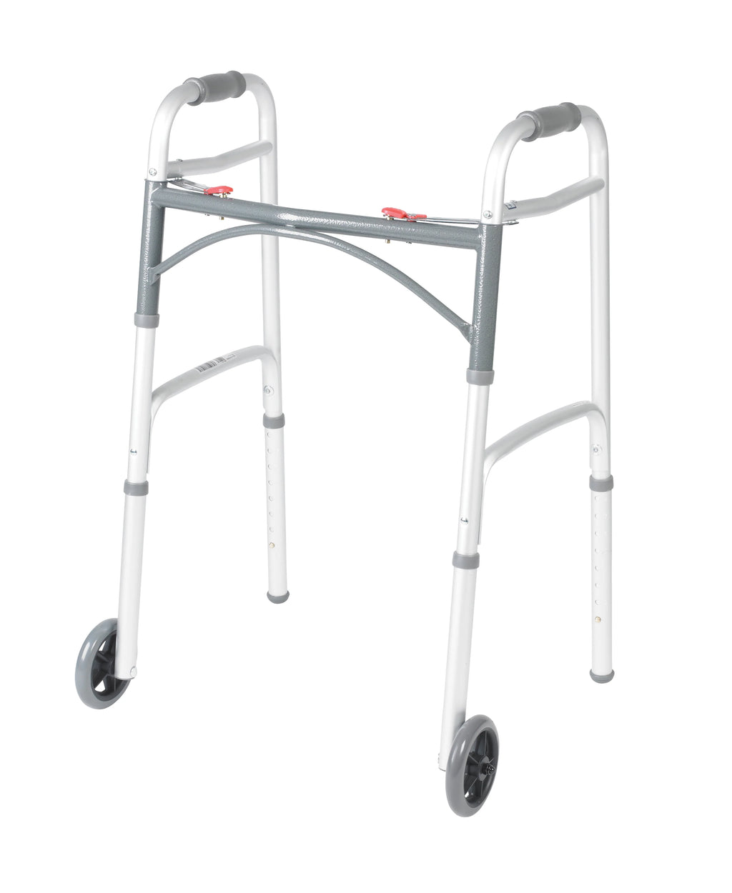 Two Button Folding Walker with 5 Wheels D340321