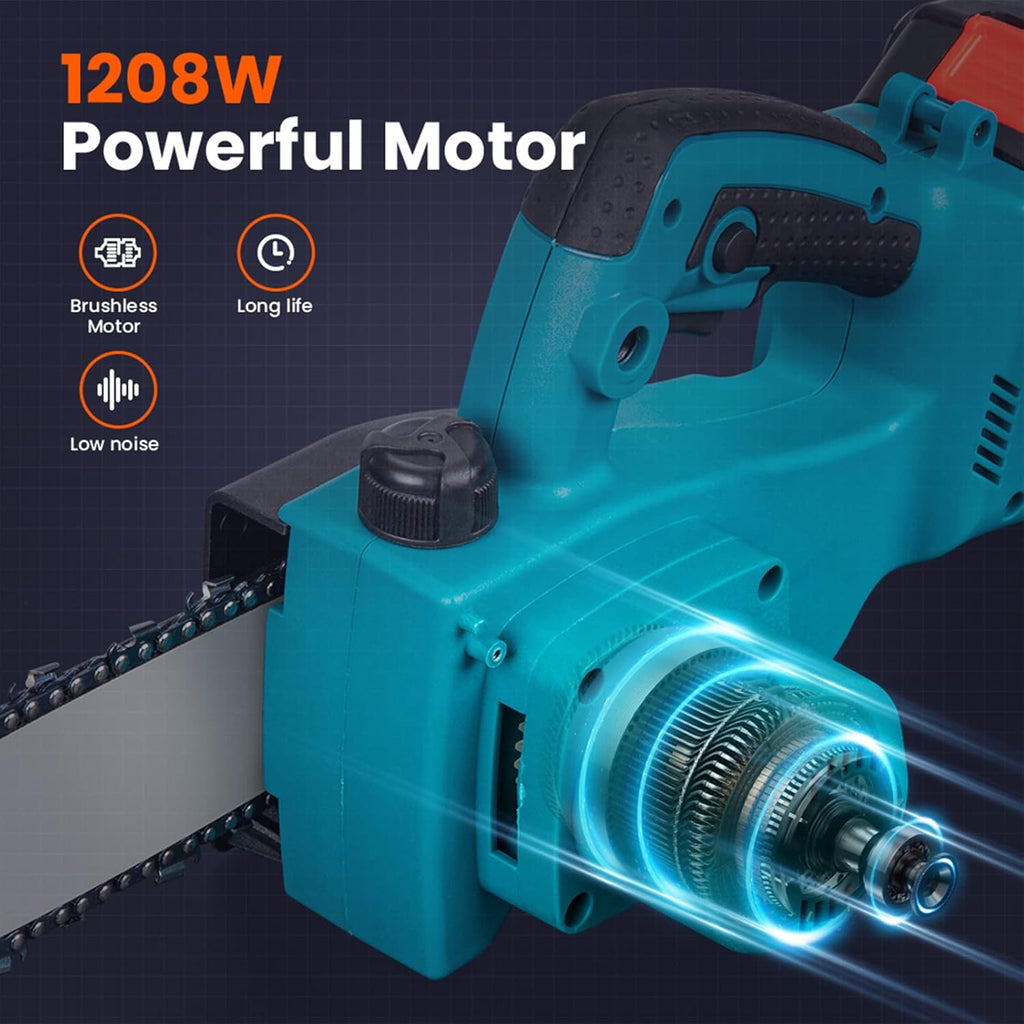 8 Inch Cordless Electric Chainsaw with 2 Batteries H570