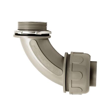 100-Pack 1 in. Dia Non Metallic Liquid Tight PVC Conduit 90-Degree Angle Fitting Connector R65332