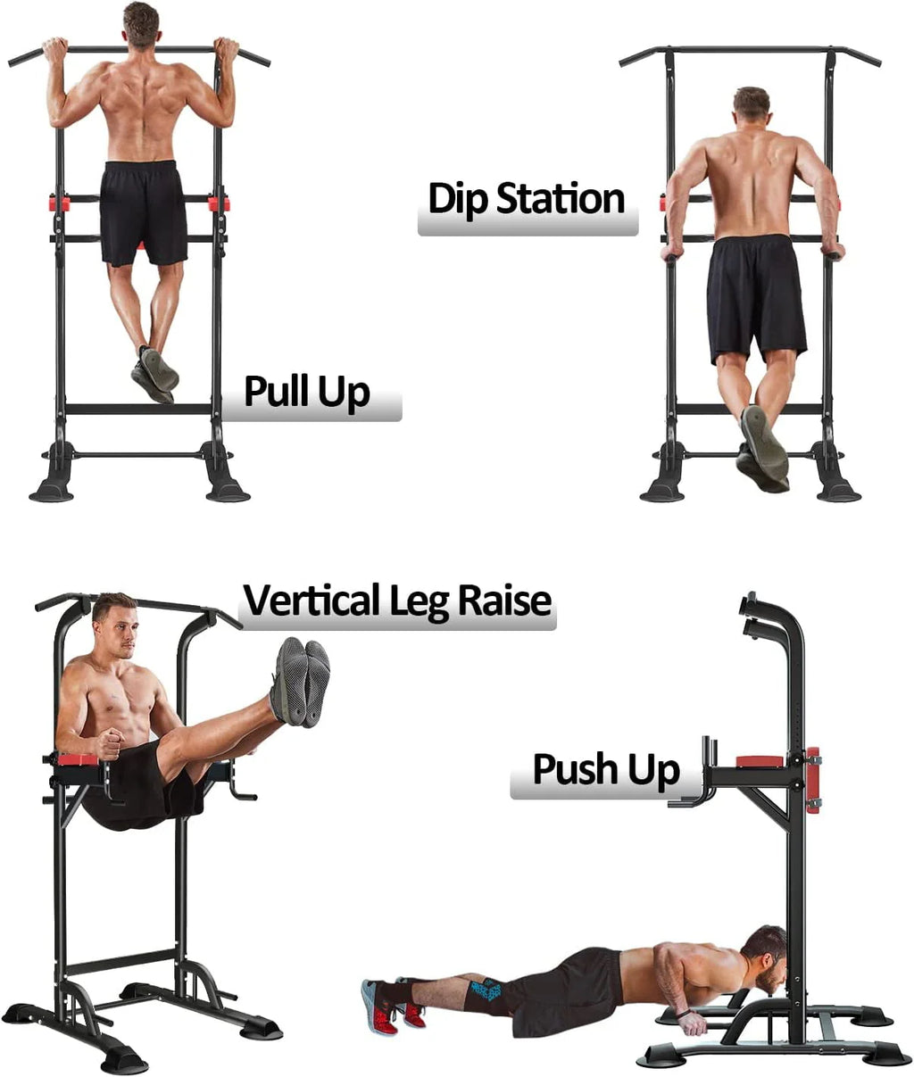 Height Adjustable Power Tower Dip Station M796