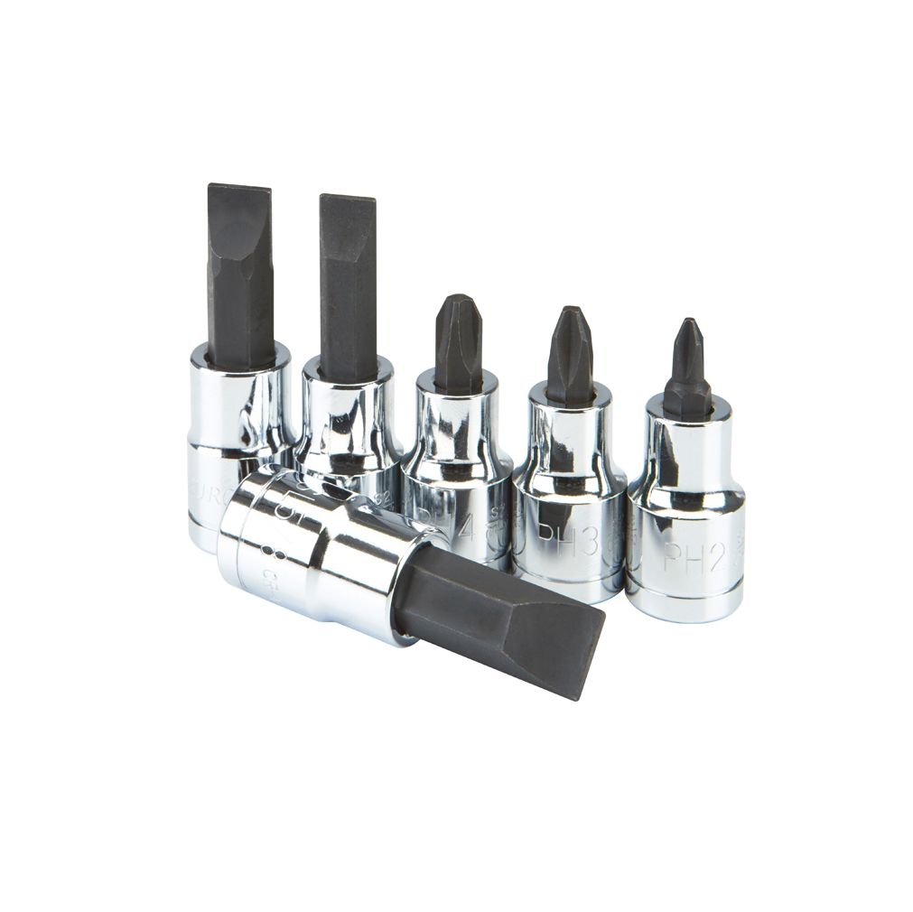 1/2 in. Drive Screwdriver Bit Socket Set, 6-Piece S27766