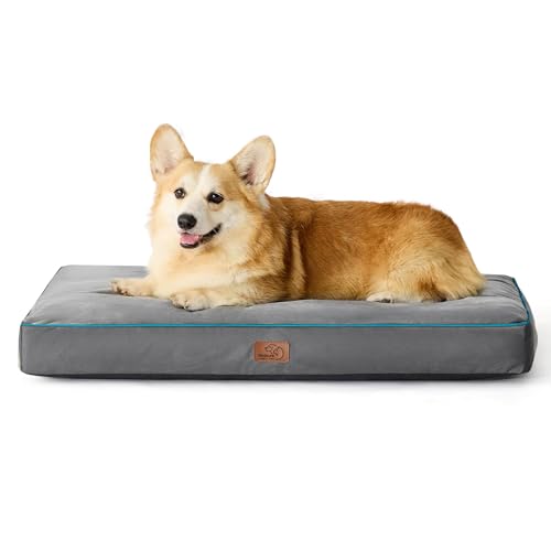 Washable Dog Bed Large 3 Inch Thicken Grey D216823