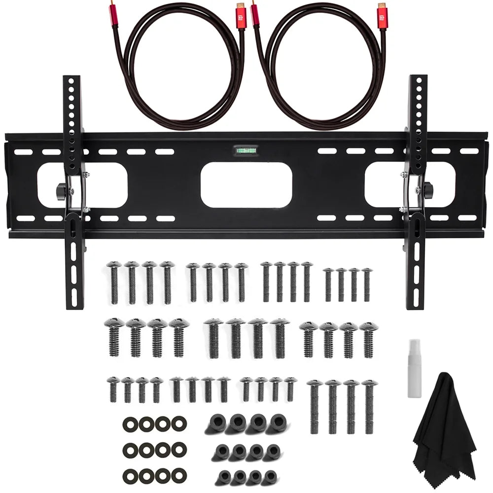 43 Inch QLED 4K Smart TV Bundle with 60W 2.0 Channel Soundbar, TV Wall Mount Bracket and 6-Outlet Surge Adapter H92412