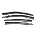 Black Window Vent Visor Deflectors Rain Guards X4275