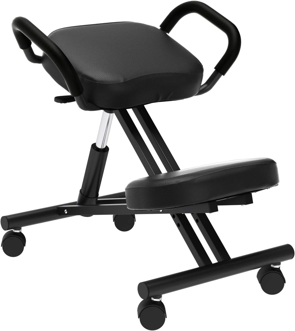 Ergonomic Kneeling Chair with Armrest, Thick Foam Cushions and Casters C957