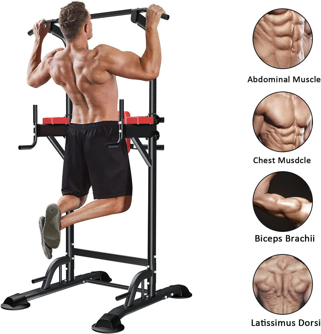 Height Adjustable Power Tower Dip Station M796