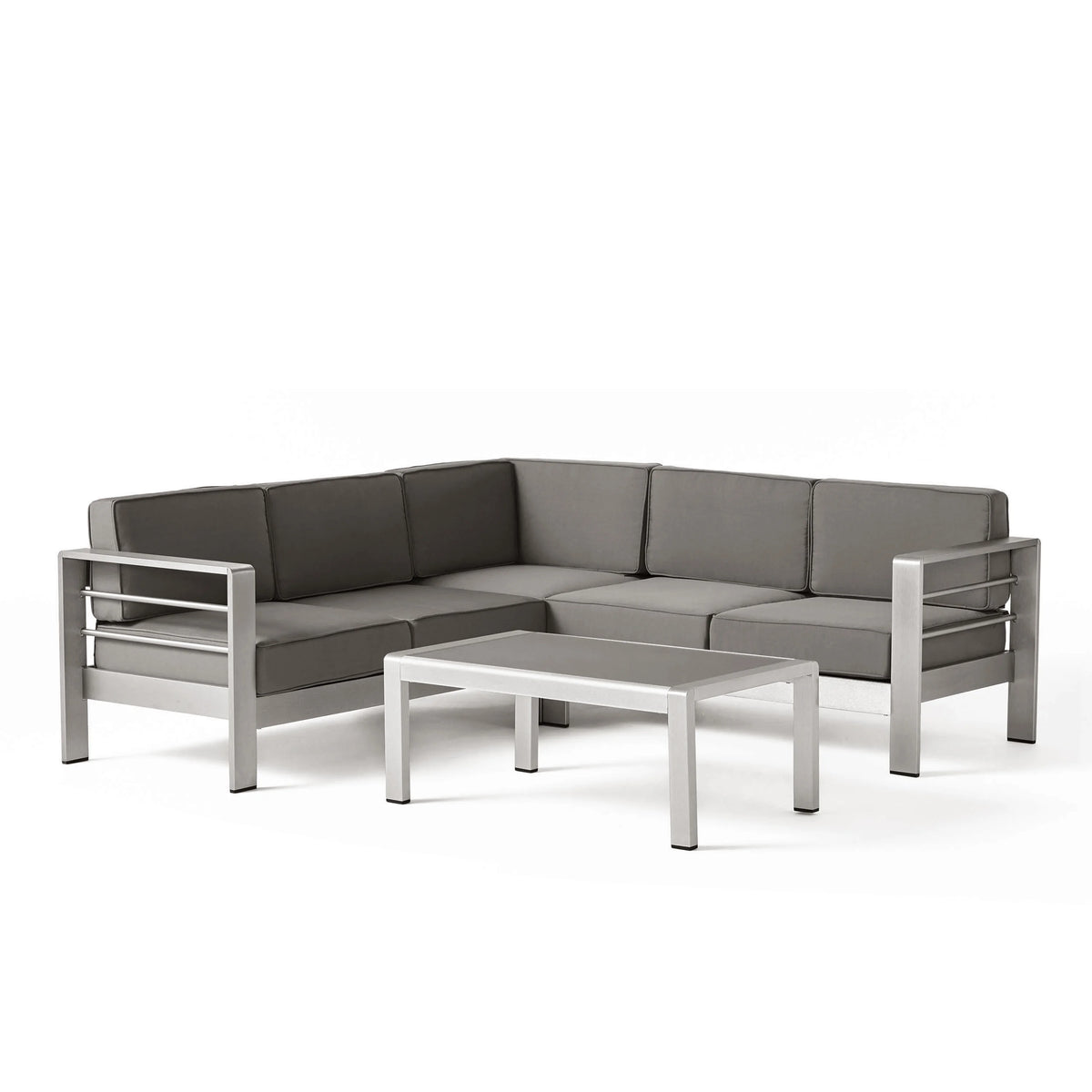 Outdoor Sofa and Chat Set with Lounges and Firepit Z9451