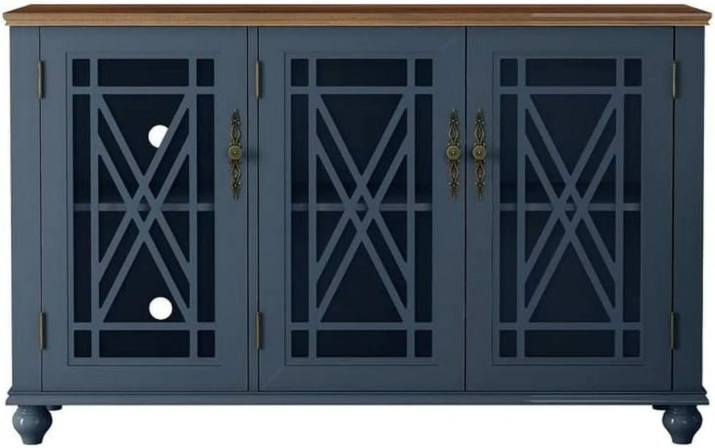 Vintage Wood Kitchen Accent Buffet Sideboard Cabinet Y74480