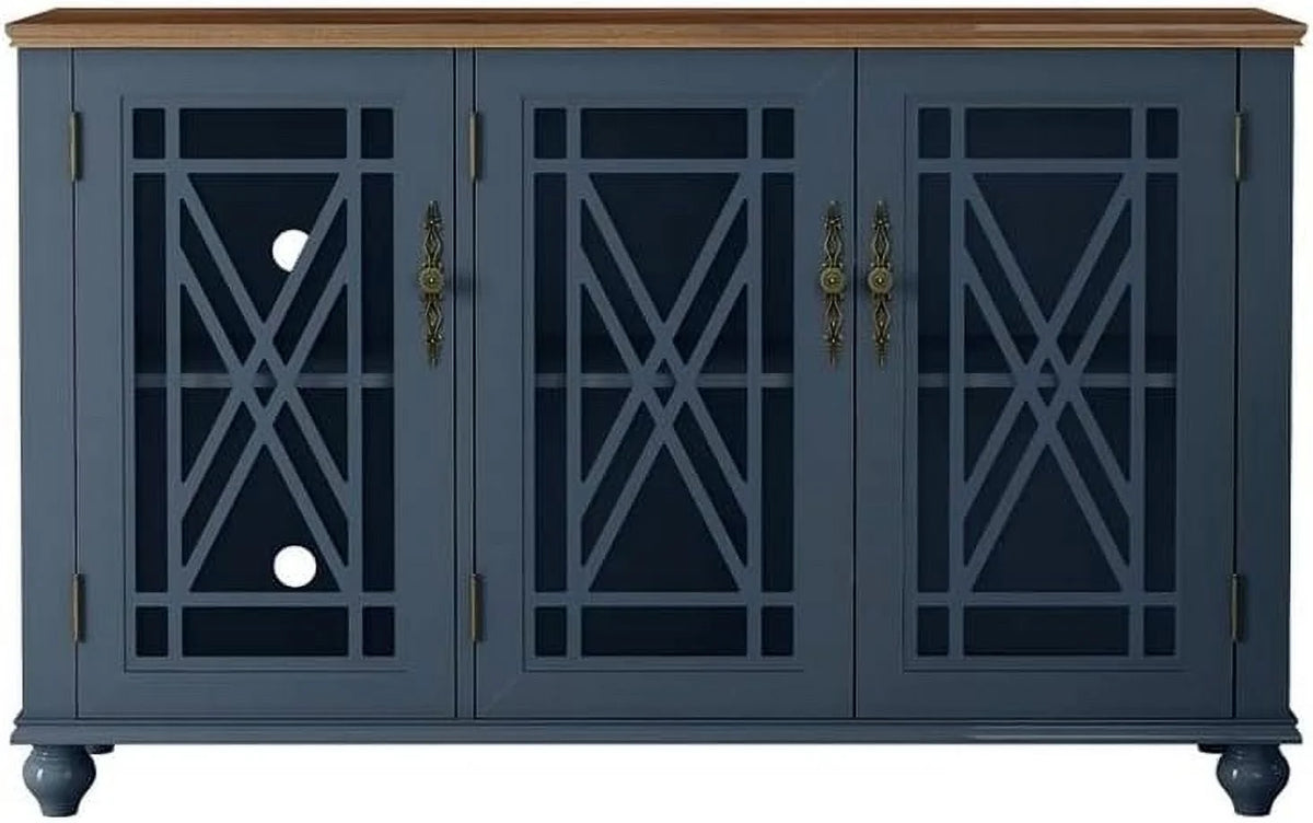 Vintage Wood Kitchen Accent Buffet Sideboard Cabinet Y74480