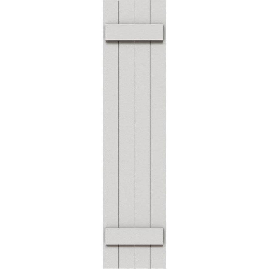 Rustic Four Board Joined Board-n-Batten Faux Wood Shutters (Per Pair) Y477