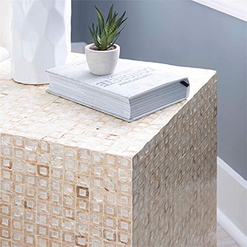 Ivory Square Accent Table V590