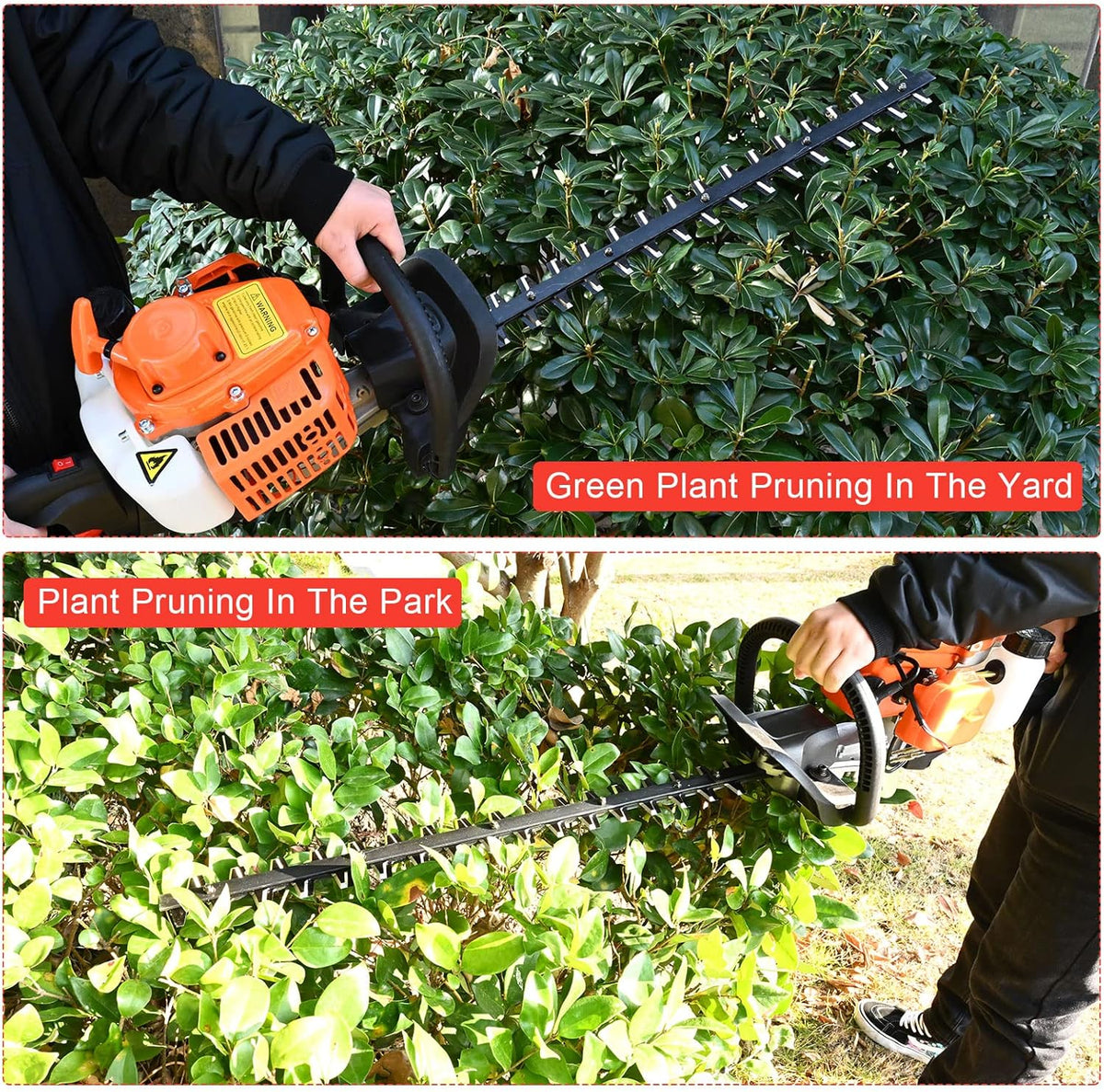 23.6cc Gas Hedge Trimmer 24" 2 Cycle Recoil Gasoline Trim Blade W6445