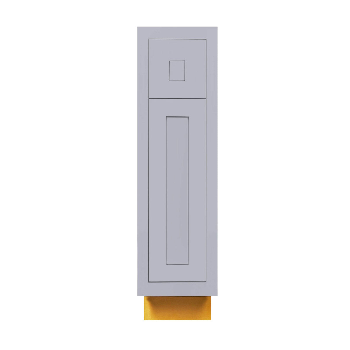 15 inch Light Gray Single Door Single Drawer Kitchen Cabinet R4064