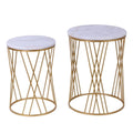 Nested Round Side Table Set of 2 V5890