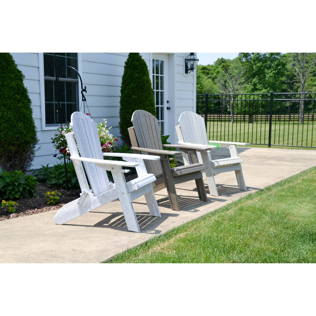 White Folding Adirondack Chair Z390
