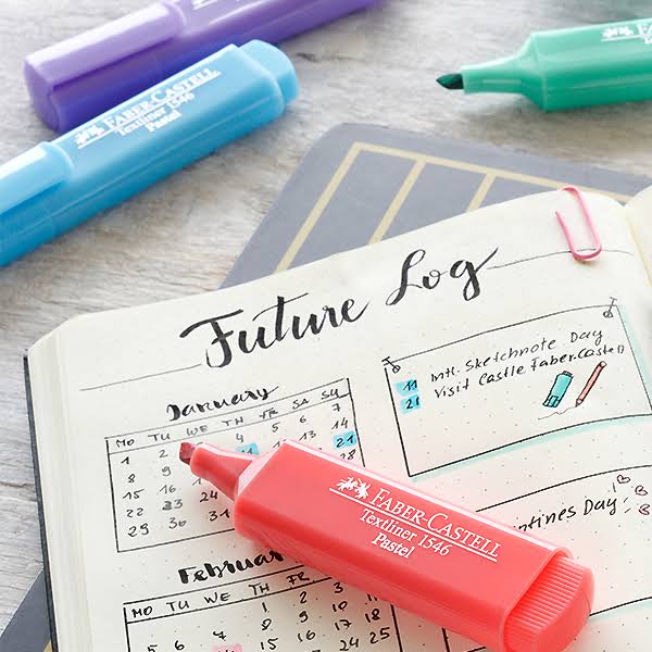 10 Markers Fluorescent Textliner Pastel Tones R3533