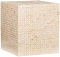 Ivory Square Accent Table V590