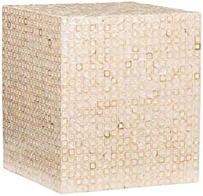Ivory Square Accent Table V590