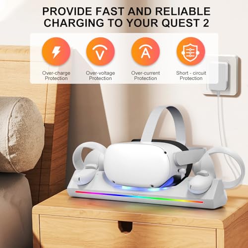 Charging Dock for VR Headset & Touch Controllers with 2 Rechargeable Batteries P647895