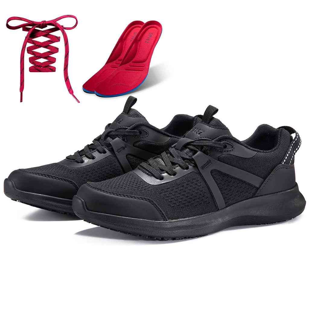 Black Slip Resistant Waterproof Work Shoes E81073