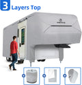 5th Wheel Cover 3 Layers Polypro Waterproof Gray A66914