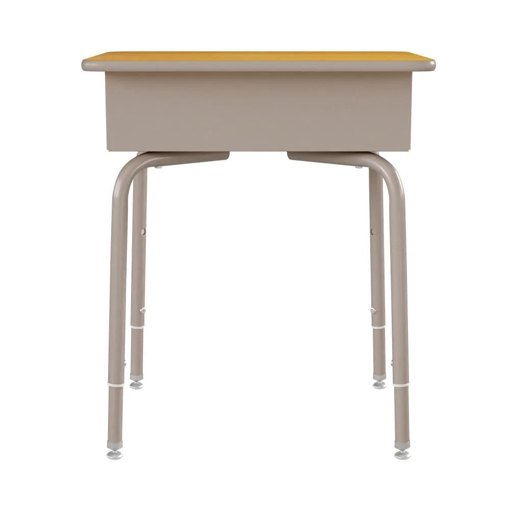 Student Desk with Open Front Metal Book Box H412