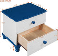 Wooden Nightstand with 2 Drawers D753256