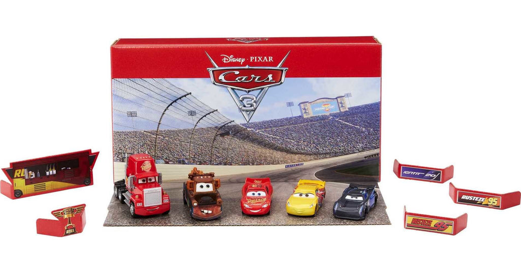 5-Pack Toy Character Cars & 1 Mack Truck Y733187