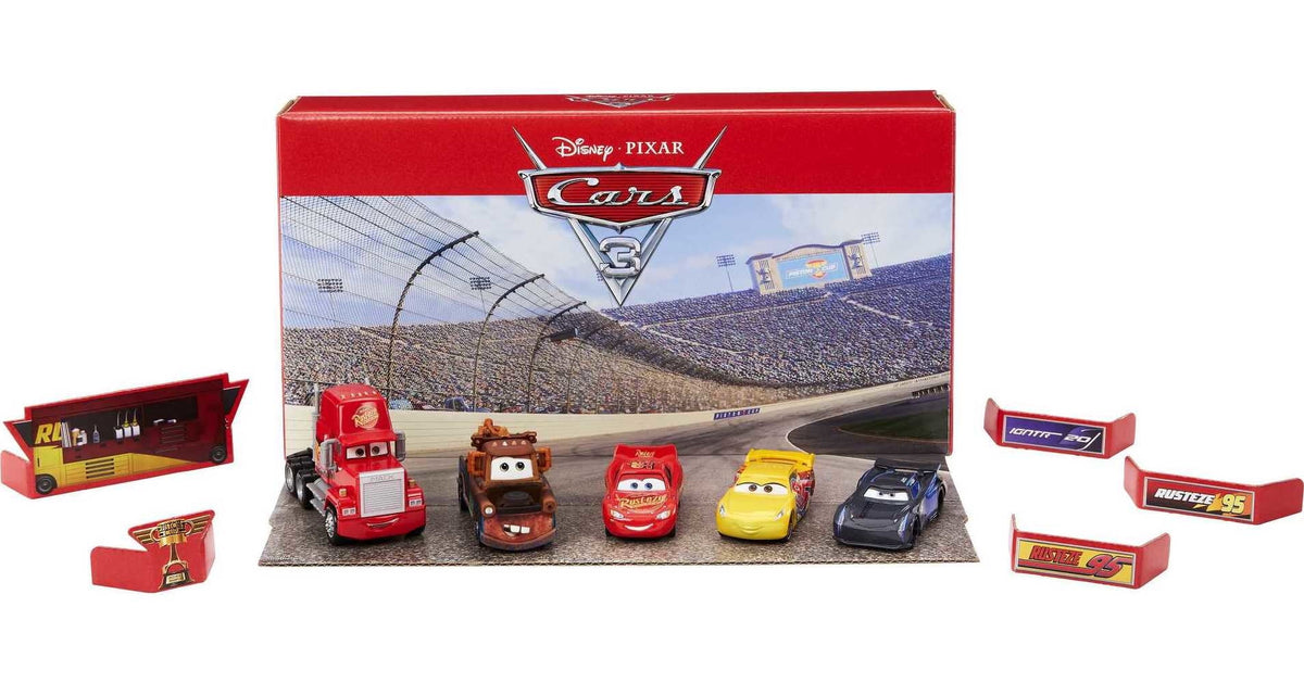 5-Pack Toy Character Cars & 1 Mack Truck Y733187