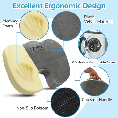 Grey Memory Foam Seat Cushion S76799