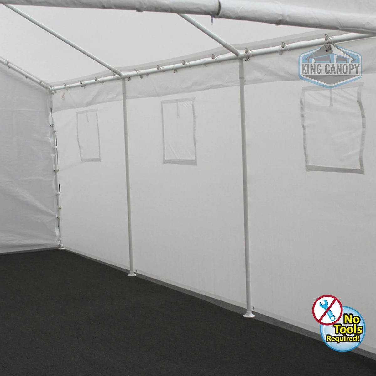 White 10 ft. x 20 ft. Sidewall Kit with Windows L721239