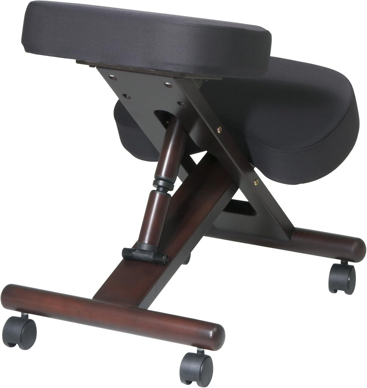 Black Memory Foam Knee Chair with Casters W3667