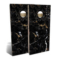 Black Marble Cornhole Set 2x3 Boards M609161