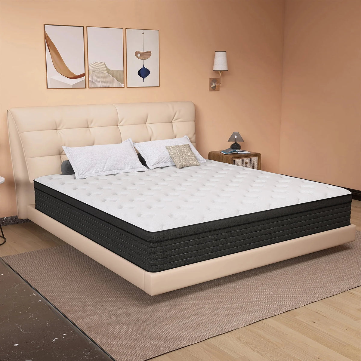 14 inch Gel Memory Foam Pocket Spring King Mattress G3917