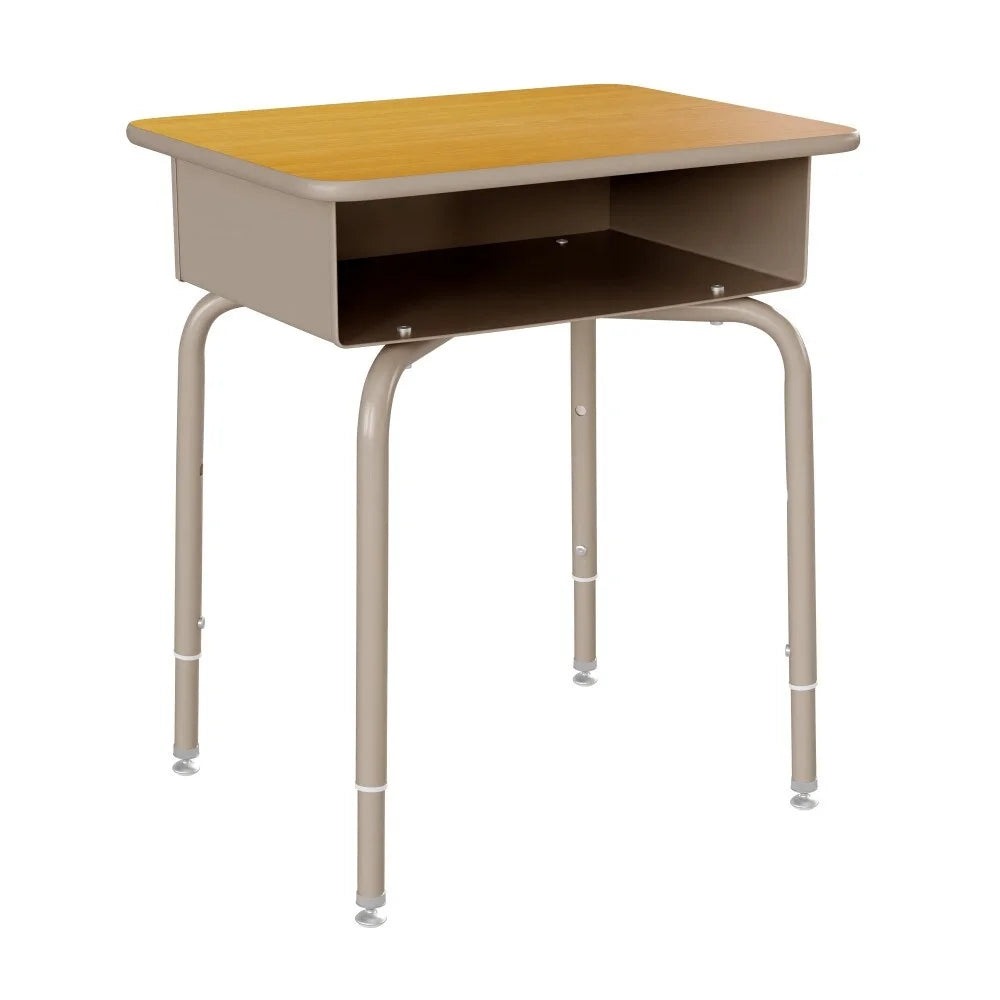 Student Desk with Open Front Metal Book Box H412