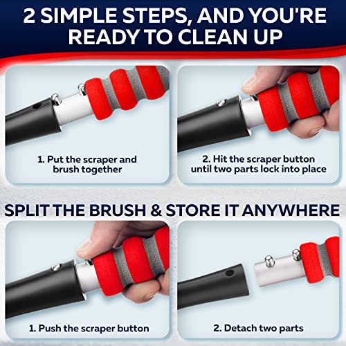 27" Snow Brush & Ice Scraper with Foam Grip H389367