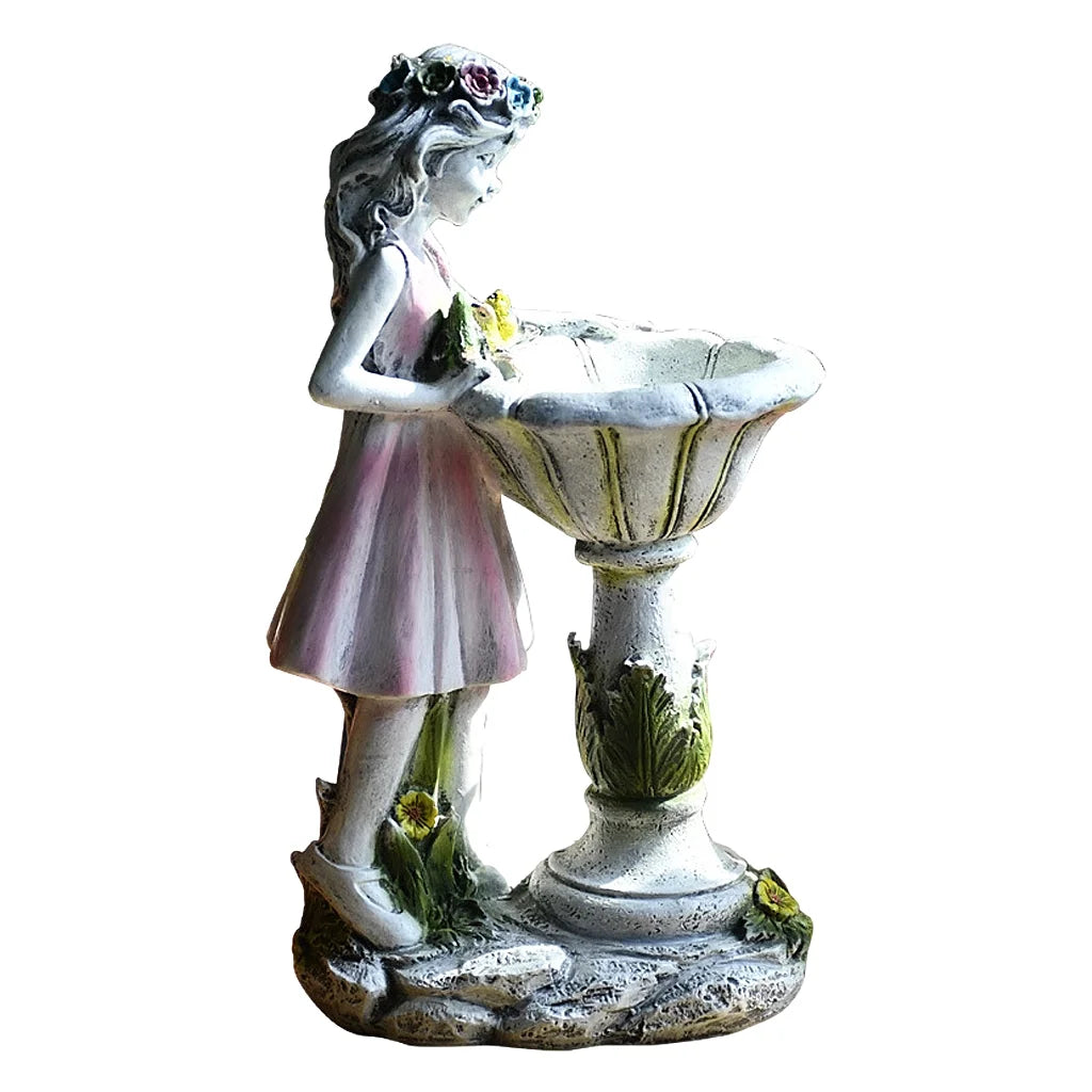 Large Resin Sculpture LED Light Garden Statue Z650162