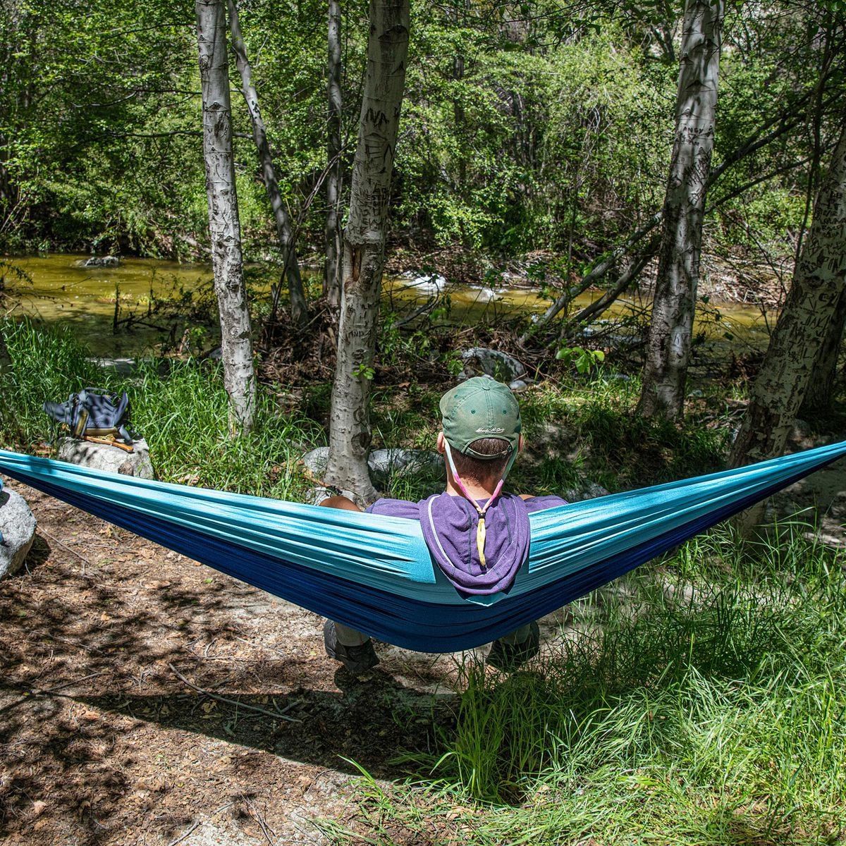 Parachute Hammock with Tree Straps L2315