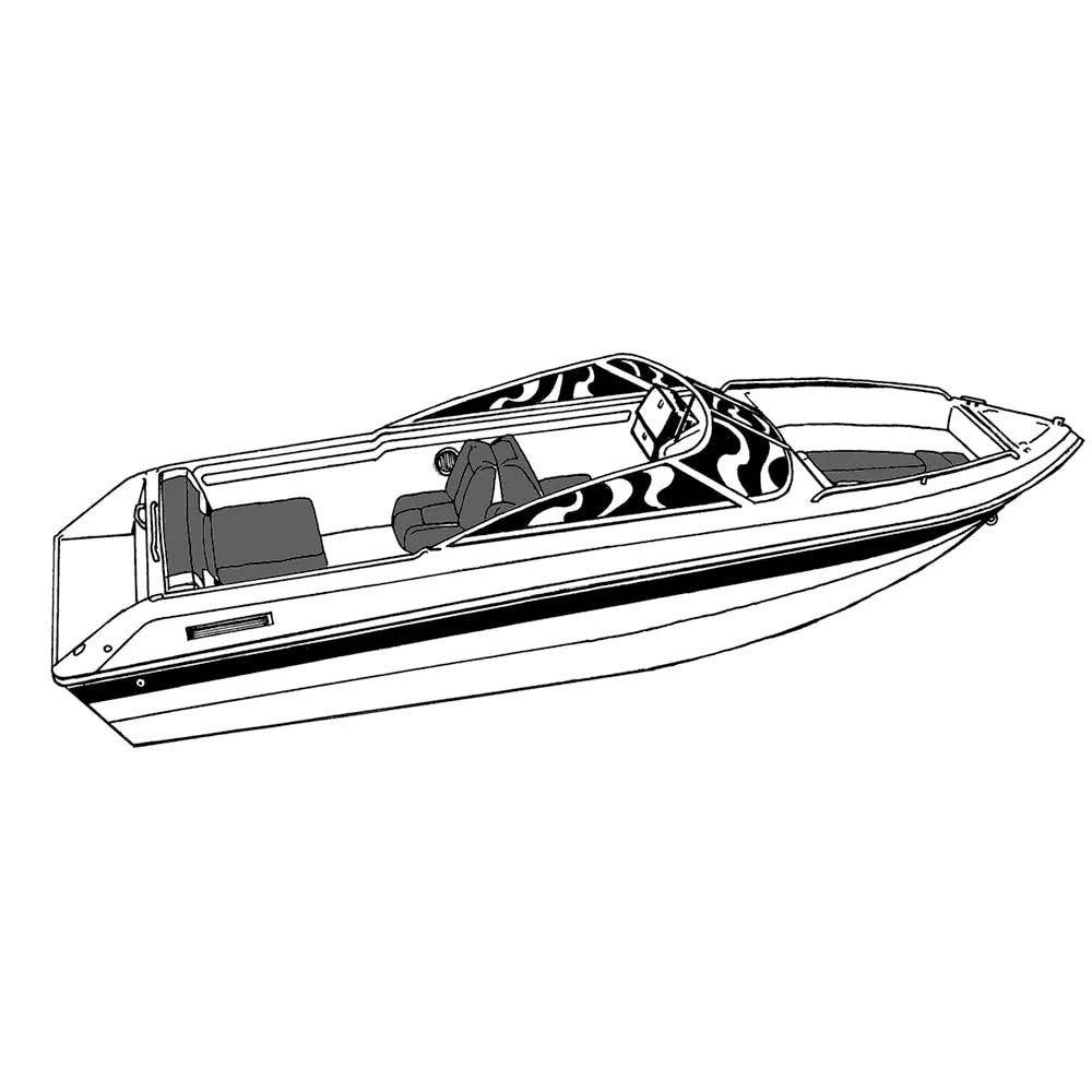 21.5 ft Boat Cover for V-Hull Runabout Boats N38400