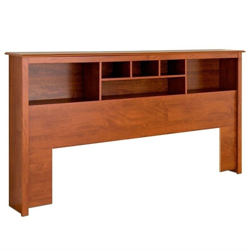 King Size Bookcase Headboard with Adjustable Shelf Q348810