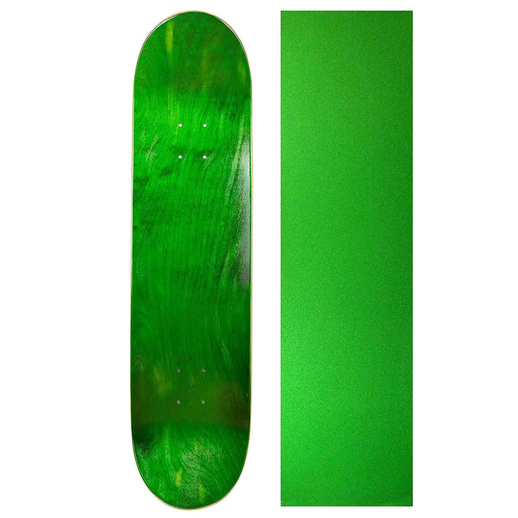 Green Maple Skateboard Deck with Color Grip Tape 8.5 Inch O18155