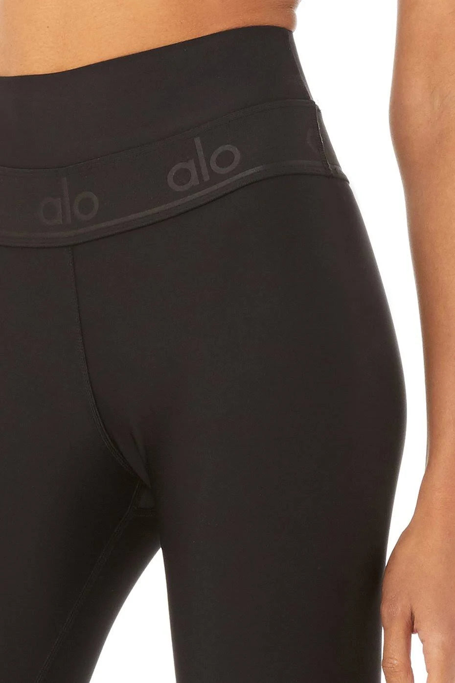 Black High-Waist Fitness Capri N492786