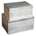 Silver Rectangular Boxes, Set of 2 Z590