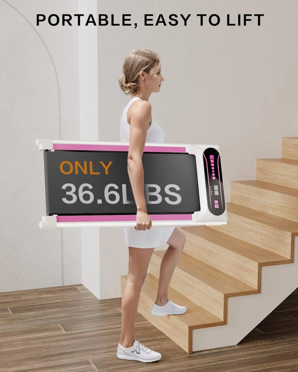 2.5HP Under Desk Treadmill with LED Display I8029