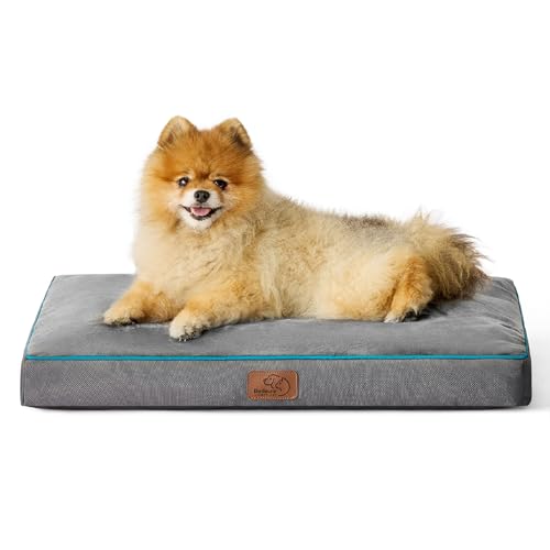 Washable Dog Bed Large 3 Inch Thicken Grey D216823